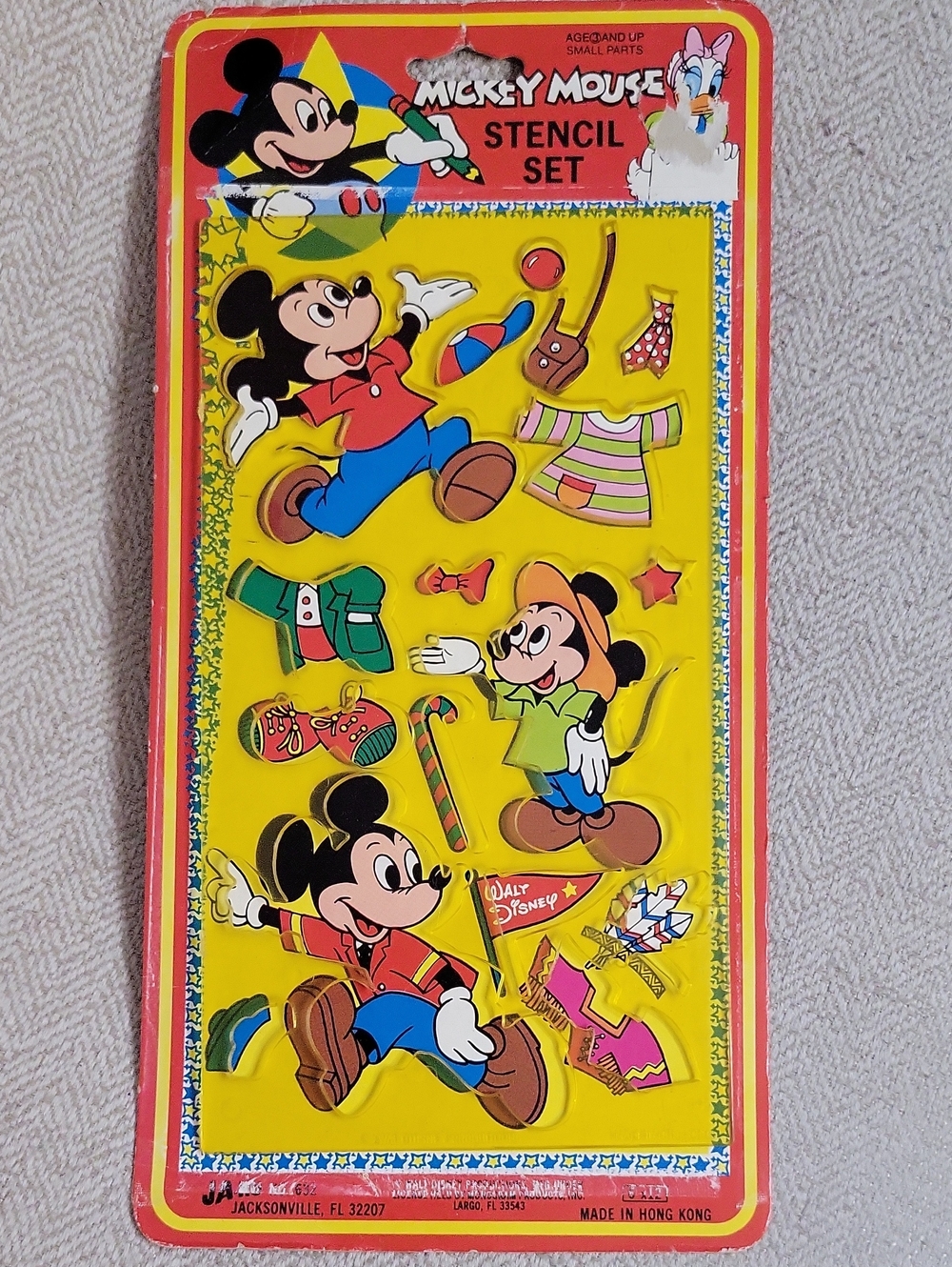 Vintage 1990 Mickey Mouse Stencil